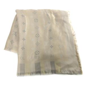 LOUIS VUITTON M76337 20年 ショール・モノグラム ソー シャイン ストール 大判 ジャガード ラメ