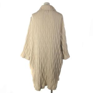 SYBILLA 近年モデル GBSER-01790 レリーフテクニックロングニット カーディガン M ベージュ