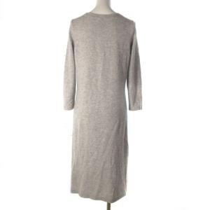 SYBILLA 近年モデル マーガレットエンブロイダリーニットドレス ニットワンピース 花柄 グレー M GBAAP-02450