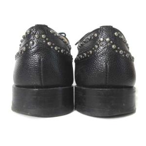 Church's BURWOOD スタッズ キャビアスキン レザー シューズ カジュアルシューズ ブラック 25cm