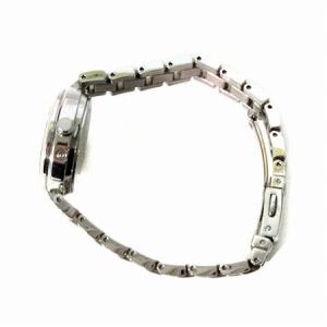 CASIO シーン SHEEN 腕時計 タフソーラー 電波 アナログ 3針 クリスタル付き デイト 白文字盤 SHW-7100 シルバーカラー