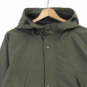 EDIFICE 417 22AW WASHER NYLON ストレッチ マウンテンジャケット パーカー フーディー ジップアップ カーキ S