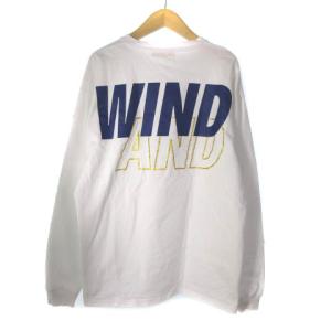 WIND AND SEA 22SS Tシャツ カットソー ロンT 長袖 ロゴ プリント 白 ホワイト M WDS-SEA-22S-01