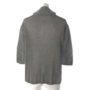 PLEATS PLEASE ISSEY MIYAKE イッセイミヤケ プリーツ カットソー ボトルネック 7分袖 変形 グレー 3