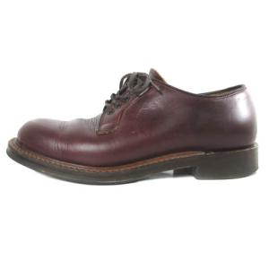 15066 PLAIN TOE BLUCHER ビジネスシューズ レザーバーガンディ 6E