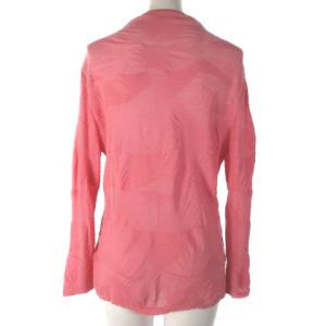 HaaT イッセイミヤケ ニット セーター 長袖 ボトルネック ハイネック ピンク 2 NGA35