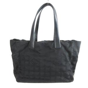 CHANEL ニュートラベルライン トートバッグ ショルダーバッグ ココマーク 黒 ブラック NGA35
