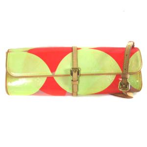 M91118 ポシェット フルール モノグラムヴェルニ ショルダーバッグ クラッチバッグ 2WAY イエローグリーン レッド