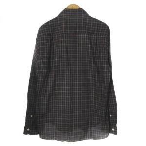 WACKO MARIA GUILTY PARTIES タグ付き TESSITURA MONTI ボタンダウンシャツ 長袖 チェック ブラウン ネイビー