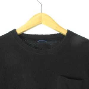 junhashimoto 18SS SOFTPILE RELAX T Tシャツ カットソー パイル切替 半袖 1101810041 黒 ブラック 4