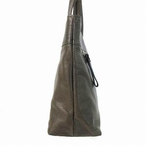 MARGARET HOWELL idea トートバッグ レザー シボ 茶系 カーキ系 鞄