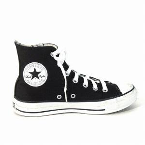 CONVERSE 1SC155 スニーカー ハイカット WORKTWILL Z HI サイドジップ レースアップ ロゴパッチ 黒 ブラック 24cm