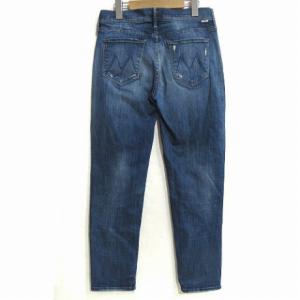 MOTHER THE DROPOUT デニムパンツ ジーンズ ボーイフレンド ダメージ加工 ストレッチ インディゴブルー 27 SM1