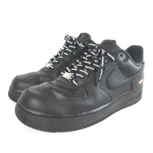 Supreme CU9225-001 NIKE AIR FORCE 1 LOW スニーカー ブラック 27cm