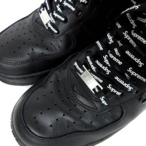 Supreme CU9225-001 NIKE AIR FORCE 1 LOW スニーカー ブラック 27cm