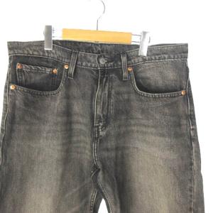 Levi's ブラックデニム ジーンズ 502 ボタン裏3496 ブラック 34 GY99
