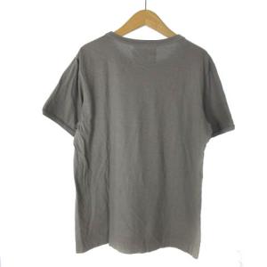 MHL. ロゴ ポケット Tシャツ カットソー 半袖 チャコールグレー M GY99