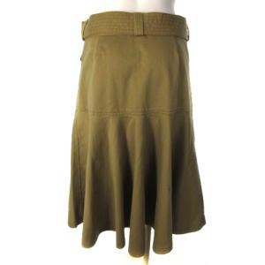 RALPH LAUREN スカート フレア ベルト ウエストマーク ベージュ 5
