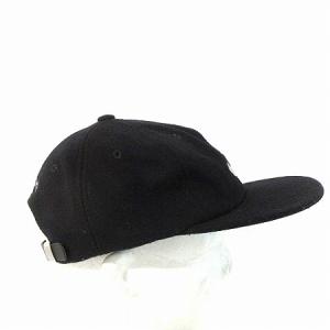Supreme 22AW BOILED WOOL S LOGO 6-PANEL CAP フラットバイザー ブラック
