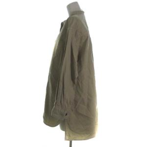 MHL. 20AW シャツ ブラウス 長袖 バンドカラー ベージュ 2