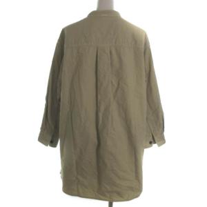 MHL. 20AW シャツ ブラウス 長袖 バンドカラー ベージュ 2