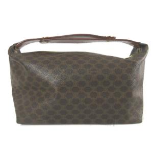CELINE バニティ ポーチ マカダム柄 ブラウン