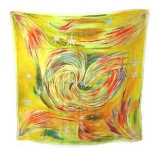 カレ90 FEUX DU CIEL 天の火 スカーフ シルク100％ マルチカラー