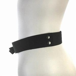 LANVIN ベルト グログランリボンモチーフ イージー フランス製 黒 ブラック S RF