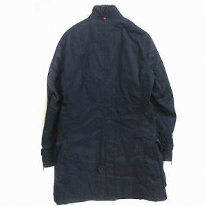 HUGO BOSS ORENGE コート ジャケット 中綿 ジップアップ フロントダブル 紺 ネイビー I46 M位