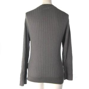 JOHN SMEDLEY 美品 カーディガン リブ 長袖 畔 チャコールグレーM