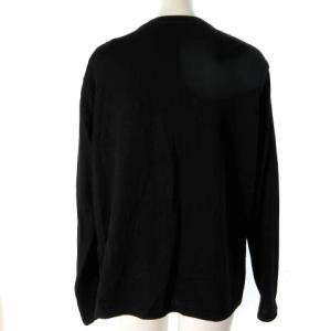 LEONARD FASHION カーディガン シルク混 花柄 LL ブラック