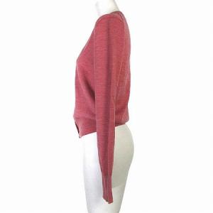 POLO RALPH LAUREN カーディガン ニット 長袖 ワンポイント ロゴ刺繍 WASHABLE MERINO WOOL 赤系 レッド系 S