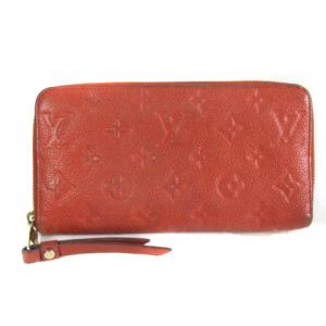 M60297 モノグラム アンプラント ポルトフォイユ スクレット ロン ウォレット 長財布 ラウンドファスナー 赤 レッド