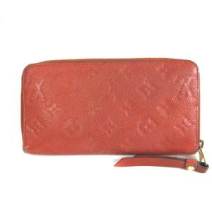 LOUIS VUITTON M60297 モノグラム アンプラント ポルトフォイユ スクレット ロン ウォレット 長財布 ラウンドファスナー 赤 レッド