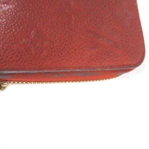 LOUIS VUITTON M60297 モノグラム アンプラント ポルトフォイユ スクレット ロン ウォレット 長財布 ラウンドファスナー 赤 レッド