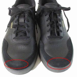 adidas COURTROOK M スニーカー ローカット レザー スエード コンビ シューレース FY9661 黒 ブラック US8