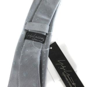 YOHJI YAMAMOTO COSTUME D'HOMME タグ付き ネクタイ マルチ ドット シルク100 グレー