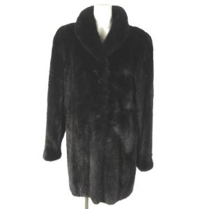 Belle Vision ミンクファーコート ロング 毛皮 ブラック 黒