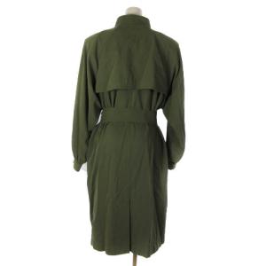 YVES SAINT LAURENT トレンチコート スプリングコート とろみ カーキ 36