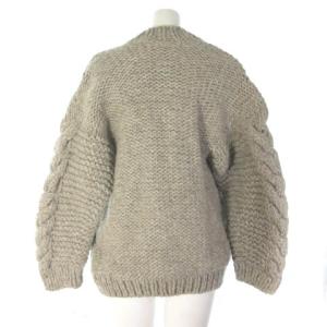 TODAYFUL Cable HandKnit Cardigan ケーブルハンドニットカーディガン ローゲージ ウール 11820518 グレー