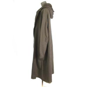 JURGEN LEHL ババグーリ Babaghuri 近年モデル フーデッド ロングカーディガン コットン ベージュ M