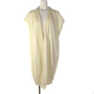 ノースリーブ トッパー カーディガン アイボリー M