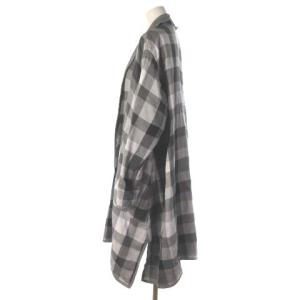 JURGEN LEHL ババグーリ Babaghuri  カーディガン トッパー リバーシブル チェック 長袖 ブラック M
