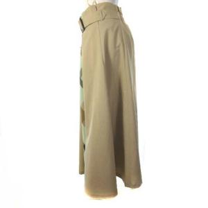 BLUE LABEL CRESTBRIDGE 24SS 55S0332040 クレストブリッジチェックラインフレアスカート 38 ベージュ