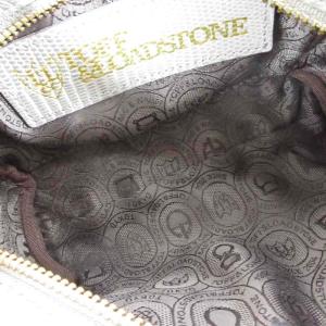 TOFF&LOADSTONE ミニショルダーバッグ クロスボディ レヴューリザード 型押し グレー