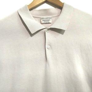 BEAUTY&YOUTH UNITED ARROWS GIZA コットン リラックスシルエット ニット ポロシャツ 半袖 大きいサイズ ライトベージュ XL