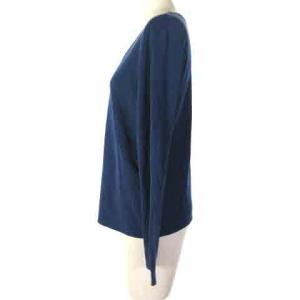 JURGEN LEHL Tシャツ ロンT カットソー コットン 無地 ネイビー 紺 L