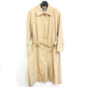 Aqua5 トレンチコート 裏地チェック ベージュ