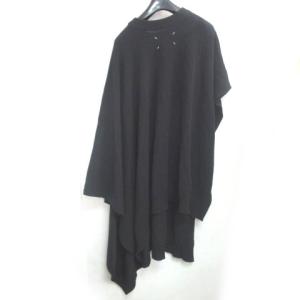 Martin Margiela 1 19AW アシンメトリー ニット ポンチョ Crewneck Wool Poncho ワンピース ブラック