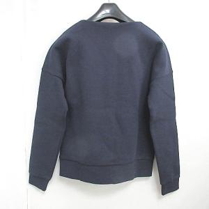 LACOSTE 3Dエンボスグラフィックテニススウェット トレーナー ボンディング ネイビー 36